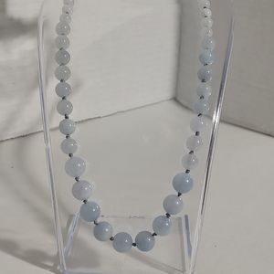 Handmade silk knotted necklace